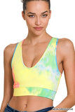 Zenana Women's Tie Dye Racerback Cropped Tank Top