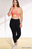 Zenana Plus Size Tie Dye Sports Bra