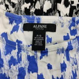 Alfani Petite Printed Shirttail-Hem T Etched Spots PS