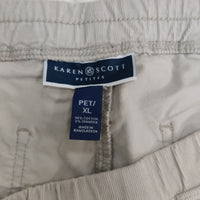 Karen Scott Petite Corduroy Straight-Leg Pant Stonewall PXL-S