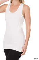 Zenana Cotton Spandex Racerback Tank