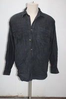 Faded Glory Men's  Flannel Shirt Black L Pre-Owned