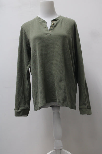 Blair Women's Top Green L Pre-Owned