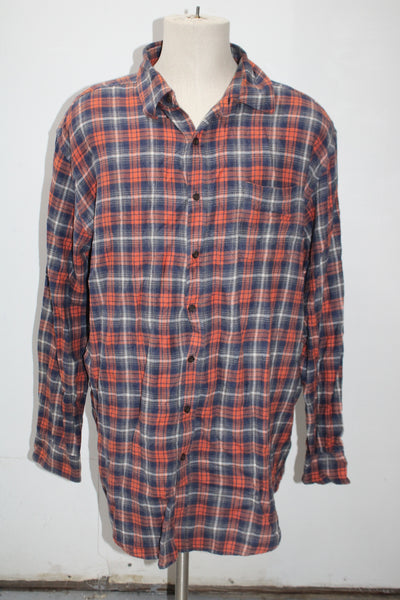 Croft & Barrow Men's  Flannel Shirt Blue XXL Pre-Owned