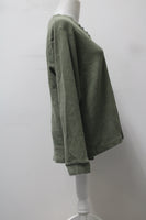 Blair Women's Top Green L Pre-Owned