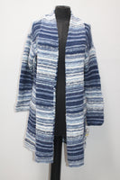 Style & Co. Women's Cotton Crochet Cardigan Sweater Blue M