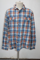 George Men's  Flannel Shirt Blue XL(46-48) Pre-Owned