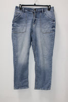 Time And Tru Women's High Rise  Jeans Blue 12 Pre-Owned