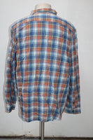 George Men's  Flannel Shirt Blue XL(46-48) Pre-Owned