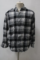 Club Room Men's  Flannel Shirt Gray XL Pre-Owned