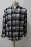 Club Room Men's  Flannel Shirt Gray XL Pre-Owned