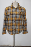 George Men's  Flannel Shirt Yellow S(34-36) Pre-Owned