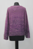 Style & Co. Women's Marl Braid Pullover Sweater, Purple, S