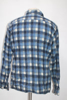 Chess King Men's  Flannel Shirt Blue L Pre-Owned