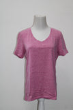 Jenni V-Neck Pajama T-Shirt Plum Sorbet M