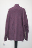 Style & Co. Women's Ribbed Sleeve Open Front Cardigan  Purple XL