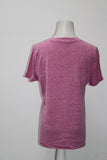 Jenni V-Neck Pajama T-Shirt Plum Sorbet M