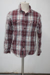 American Eagle Men's  Flannel Shirt Red M Pre-Owned