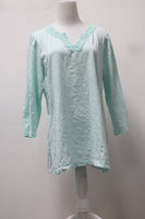 Coldwater Creek Women's Top Aqua L Pre-Owned