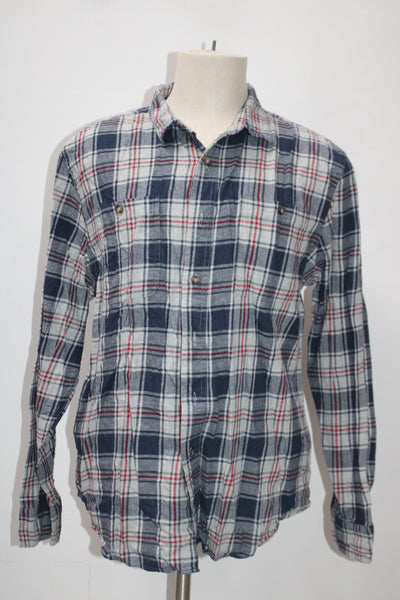 Roebuck & Co Men's  Flannel Shirt Blue XL Pre-Owned