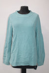 Karen Scott Solid Textured Rollneck Pullover Sweater, Aqua, Large