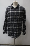 Croft & Barrow Men's  Flannel Shirt Black L Pre-Owned