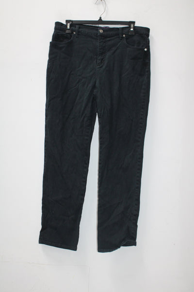 Gloria Vanderbilt Women's Amanda Jeans Black 12 Pre-Owned