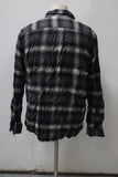 Croft & Barrow Men's  Flannel Shirt Black L Pre-Owned