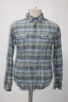 George Men's  Flannel Shirt Blue M(38-40) Pre-Owned