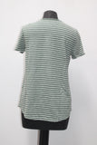 Style & Co. Women's Striped T-Shirt New Pale SageWhite S