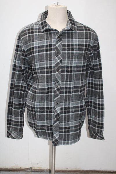 Billabong Men's  Flannel Shirt Gray M Pre-Owned