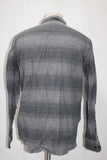 Marc Anthony Men's Slim Fit Flannel Shirt Gray L Pre-Owned