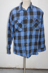 Fieldmaster Men's  Flannel Shirt Blue L TALL Pre-Owned