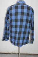 Fieldmaster Men's  Flannel Shirt Blue L TALL Pre-Owned