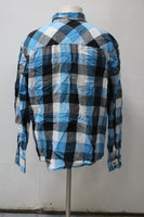 Machine Men's  Flannel Shirt Blue XXL Pre-Owned