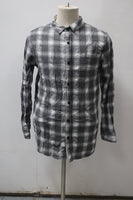 On The Byas Men's  Flannel Shirt Gray L Pre-Owned