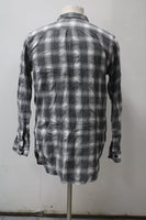 On The Byas Men's  Flannel Shirt Gray L Pre-Owned