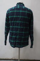 Hollister Men's  Flannel Shirt Green M Pre-Owned