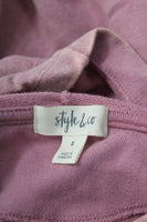 Style Co Embroidered Pullover Hooded Sweatshirt Mesa Rose S