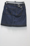 Inc Womens Petites Button-Front Regular Fit Denim Skirt Denim 8P