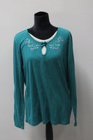 White Stag Women's Top Aqua XL Pre-Owned