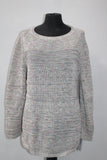 Style & Co. Women's Sweater Confetti Yarn Pullover White XL