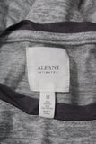 Alfani Women's French Terry Pajama Top, Gray, M