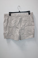 INC WOMEN'S LINEN ZIPPER SHORT BEIGE 2XL