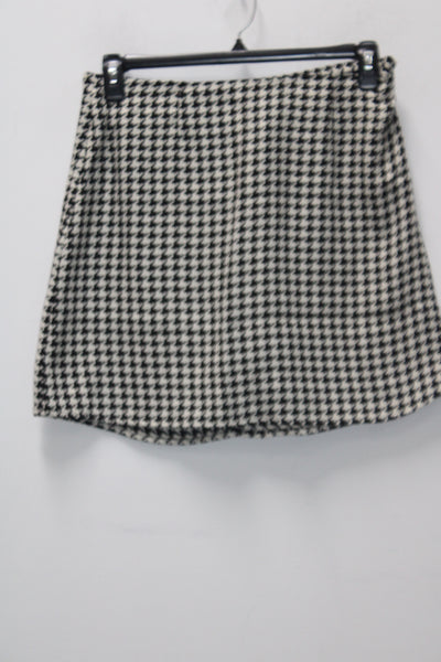 Topson Downs A Line Plaid Skirt White LARGE