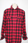 Faded Glory Men's  Flannel Shirt Red XL(46-48) Pre-Owned