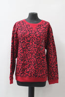 Karen Scott Fleece Scroll Dyna Pullover Red XL