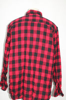 Faded Glory Men's  Flannel Shirt Red XL(46-48) Pre-Owned