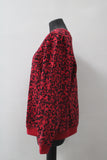 Karen Scott Fleece Scroll Dyna Pullover Red XL