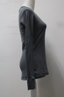 21 Women's Top Gray M Pre-Owned